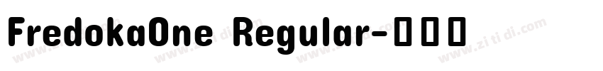 FredokaOne Regular字体转换